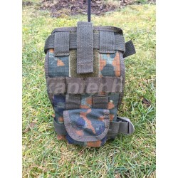 Подсумок для радиостанции открытого типа с креплением для ларингофона Бундесвер (Германия), Флектарн.