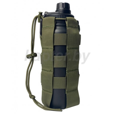 Подсумок регулируемый для бутылки , термоса и тд. MOLLE. Олива.