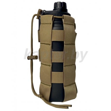 Подсумок регулируемый для бутылки , термоса и тд. MOLLE. Койот.