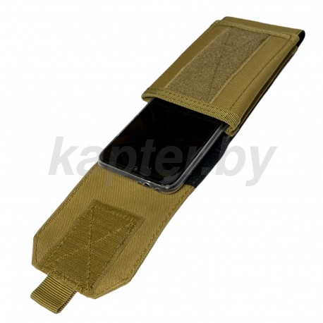 Подсумок армейский для смартфонов. MOLLE. Койот.  