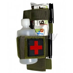 Подсумок под аптечку и фонарь. MOLLE. Олива.  