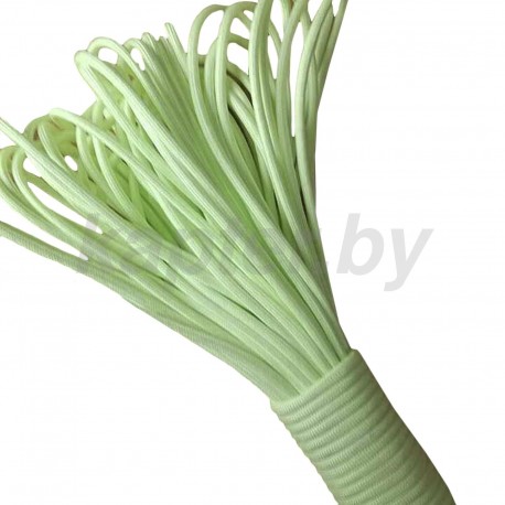 Светящийся в темноте шнур из паракорда. Салатовый.