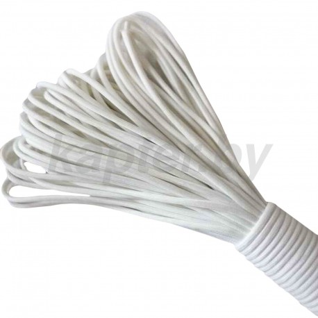 Светящийся в темноте шнур из паракорда. Белый.