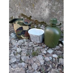 Фляга в чехле со стаканом US США, Alice, 0.85л, Woodland.