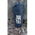 Мешок влагозащитный  Ocean Pack (гермомешок). 20л. Чёрный.