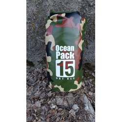Мешок влагозащитный  Ocean Pack (гермомешок). 15л. Камуфляж.