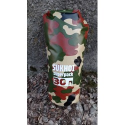 Мешок влагозащитный Sukhoi Superpack (гермомешок). 30л. Камуфляж.