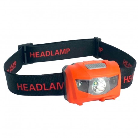 Фонарь налобный LED . Оранжевый.