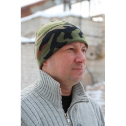 Шапочка флисовая Tactical Pro. Woodland,