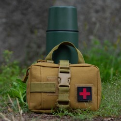Тактическая аптечка спецназа. Отрывная. Хаки-песок.