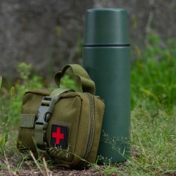 Тактическая аптечка спецназа. Отрывная. Олива.