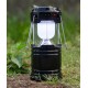 Фонарь для кемпинга с солнечной панелью 6 SMD LED. Чёрный.