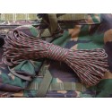 Паракорд (Веревка) Atwood Rope 550 Type III. Красно-бело-зеленый. Flecktarn.