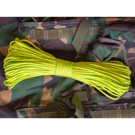 Паракорд (Веревка) Atwood Rope 550 Type III. Жёлто-салатовый. Camo Neon.