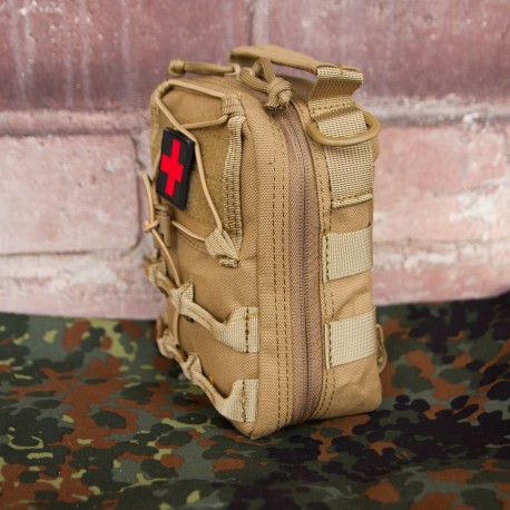 Тактический подсумок-аптечка. Универсальный. MOLLE. Песок.