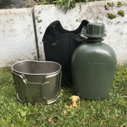 Фляга в чехле со стаканом Голландия, MOLLE.