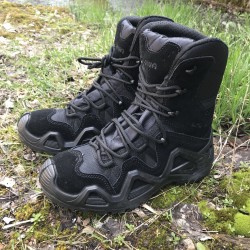 Ботинки тактические LOWA ZEPHYR GTX Mid. Чёрные .