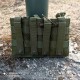 Подсумок открытый для магазинов 3х1. Molle, Олива.