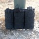 Подсумок открытый для магазинов 3х1. Molle, Чёрный.