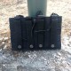 Подсумок открытый для магазинов 3х1. Molle, Чёрный.