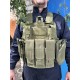 Разгрузочный жилет под бронепластины. CIRAS с подсумками. Олива.