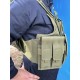 Разгрузочный жилет под бронепластины. CIRAS с подсумками. Олива.