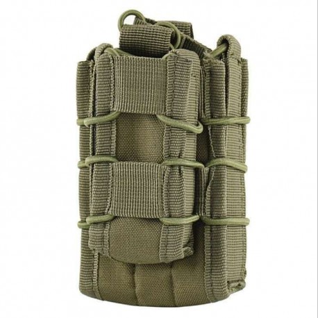 Подсумок открытый для магазинов 1+1 пистолетный. Molle, Олива.