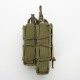 Подсумок открытый для магазинов 1+1 пистолетный. Molle, Олива.