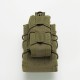 Подсумок открытый для магазинов 1+1 пистолетный. Molle, Олива.