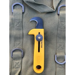 Нож OLFA HOK-1 с лезвием-крюком. Жёлтый.