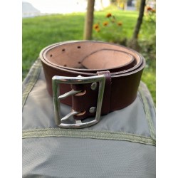 Ремень кожаный ( портупея )  ГДР, Коричневый. б/у