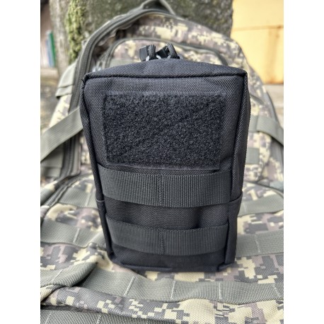  Утилитарный тактический подсумок. Малый. Molle. Чёрный.