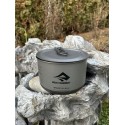 Кастрюля алюминиевая со складной ручкой Sea To Summit Alpha Pot Black.