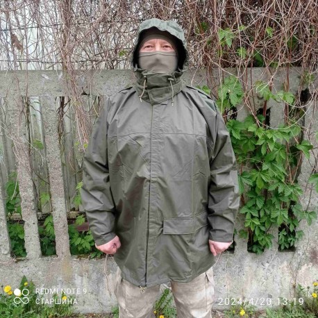 Плащ дождевик армии Голландии Jakket Natweer. Олива.