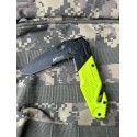 Нож спасательный. Fox Mtech USA Rescue Knife MT-478R. жёлто-чёрный.