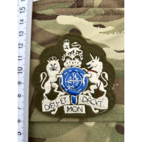 Шеврон Warrant Officer Class 1(Уорент-офицер 1 класса. Прапорщик) олива.  Вышивка белой нитью.