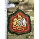 Шеврон Warrant Officer Class 1(Уорент-офицер 1 класса. Прапорщик) олива. красная полоса. на чёрном.