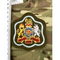 Шеврон Warrant Officer Class 1(Уорент-офицер 1 класса. Прапорщик) олива. голубая полоса.