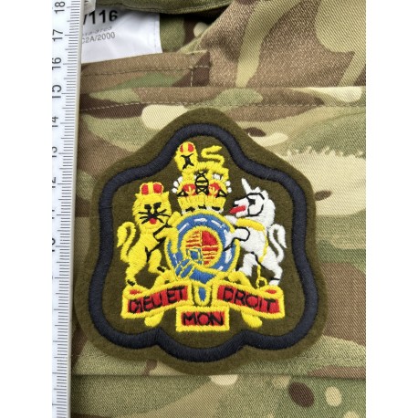 Шеврон Warrant Officer Class 1(Уорент-офицер 1 класса. Прапорщик) олива. чёрная полоса.