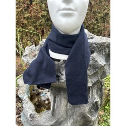Шарф Голландия. Шерсть. Тёмно-синий.