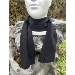 Шарф  Голландия. Мериносовая Шерсть/акрил. Чёрный.