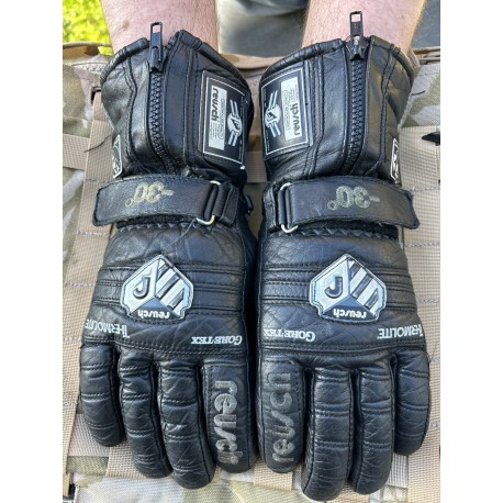 Перчатки мотоциклетные кожа Гортекс. Thermolite. Reusch .-30. Чёрные.