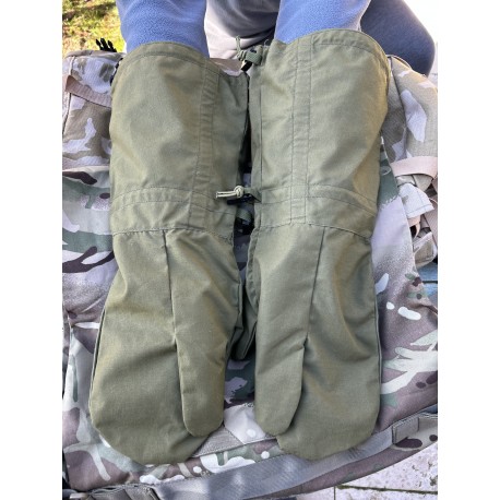 Военные рукавицы Норвегия 25. 3-х палые для стрельбы, Олива.