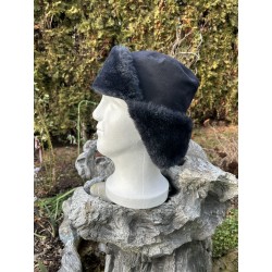 Шапка-ушанка уставная. Тёмно-синяя. Нидерланды.