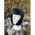 Шапка-ушанка. Тёмно-синяя. Нидерланды.