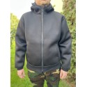 Куртка неопреновая на флисе с капюшоном.NEOPRENJACKE FLEECEGEFÜTTERT. Чёрная.