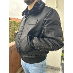 Куртка SWAT CWU-JACKE M.ABNEHMB.KRAGEN.  MIL-TEC. Чёрная.