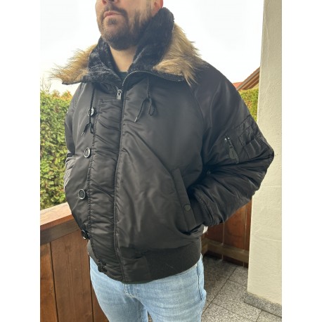 Куртка бомбер US N2B Basic. FLIEGERJACKE MIL-TEC. Чёрная.