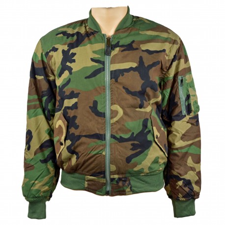 Куртка US лётная. Pilotenjacke MA-1, USAF woodland .