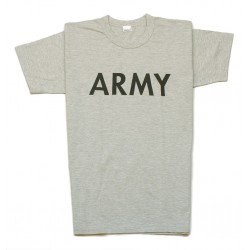 Футболка с надписью "Army"Футболка с надписью "Army". T-Shirt A.Blöchl Германия, Серая.